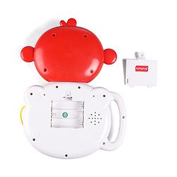 Babyhug Musical Monkey Telephone Learning Toy|Lights & Music|Role Play Phone Toy for Kids|Numbers|Shape & Color Recognition|Animal Names & Sounds|Math Quizzes|Addition & Subtraction|Yellow -12 Months+