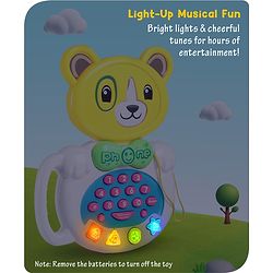 Babyhug Musical Monkey Telephone Learning Toy|Lights & Music|Role Play Phone Toy for Kids|Numbers|Shape & Color Recognition|Animal Names & Sounds|Math Quizzes|Addition & Subtraction|Red -12 Months+