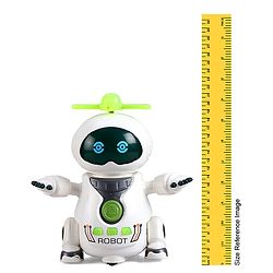 Babyhug Musical Dancing Robot Learning Toy for Kids with Lights and Music|Bump and Go Action| 360° Spinning Wheels and Fan|BIS Certified