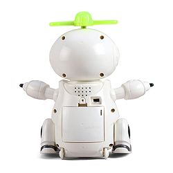 Babyhug Musical Dancing Robot Learning Toy for Kids with Lights and Music|Bump and Go Action| 360° Spinning Wheels and Fan|BIS Certified