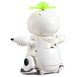 Babyhug Musical Dancing Robot Learning Toy for Kids with Lights and Music|Bump and Go Action| 360° Spinning Wheels and Fan|BIS Certified