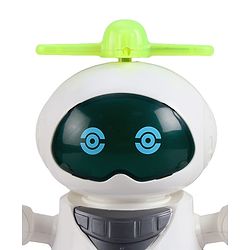 Babyhug Musical Dancing Robot Learning Toy for Kids with Lights and Music|Bump and Go Action| 360° Spinning Wheels and Fan|BIS Certified