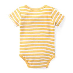 Babyhug Interlock Knit Half Sleeves Onesie With Animal Print Pack of 3 - Multicolor
