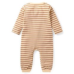 Babyhug 100% Cotton Knit Full Sleeves Bear Printed Romper Pack of 2 - Multicolour