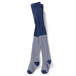 Babyhug Single Jersey Knit Full Sleeves Solid Colour Frock With Stockings - Navy Blue