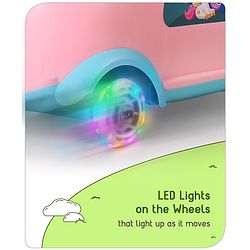 Babyhug Unicorn Kids Retro Swing Car| LED Lights and Music |Baby Magic Car|Toy Car | Push Car | Ride On Car |ABEC 7 Bearing|Weight Capacity Upto 25 kg | Pink