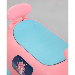Babyhug Unicorn Kids Retro Swing Car| LED Lights and Music |Baby Magic Car|Toy Car | Push Car | Ride On Car |ABEC 7 Bearing|Weight Capacity Upto 25 kg | Pink