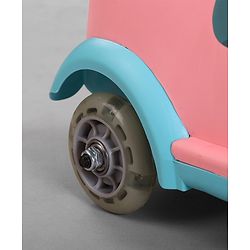 Babyhug Unicorn Kids Retro Swing Car| LED Lights and Music |Baby Magic Car|Toy Car | Push Car | Ride On Car |ABEC 7 Bearing|Weight Capacity Upto 50-KGS | Pink