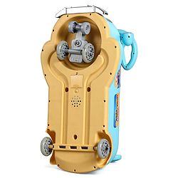 Babyhug Little Explorer Aquatic Theme Kids Retro Swing Car| LED Lights and Music |Baby Magic Car|Toy Car | Push Car | Ride On Car |ABEC 7 Bearing|Weight Capacity Upto 50 kg | Light Blue