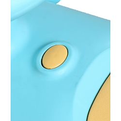 Babyhug Little Explorer Aquatic Theme Kids Retro Swing Car| LED Lights and Music |Baby Magic Car|Toy Car | Push Car | Ride On Car |ABEC 7 Bearing|Weight Capacity Upto 50 kg | Light Blue