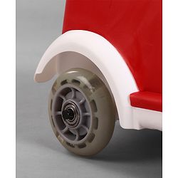 Babyhug Little Explorer Space Theme Kids Retro Swing Car| LED Lights and Music |Baby Magic Car|Toy Car | Push Car | Ride On Car |ABEC 7 Bearing|Weight Capacity Upto 50-KGS | Red