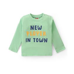 Babyhug Cotton Knit Full Sleeves T-Shirts With Bear & Text Graphics Pack of 3 - Multicolor