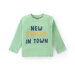 Babyhug Cotton Knit Full Sleeves T-Shirts With Bear & Text Graphics Pack of 3 - Multicolor