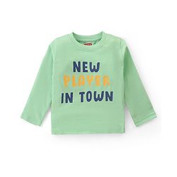 Babyhug Cotton Knit Full Sleeves T-Shirts With Bear & Text Graphics Pack of 3 - Multicolor