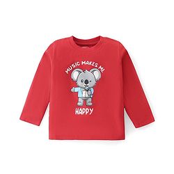Babyhug Cotton Knit  Full Sleeves T-Shirt with Animal Graphics Pack of 5 - Multicolor