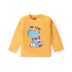Babyhug Cotton Knit  Full Sleeves T-Shirt with Animal Graphics Pack of 5 - Multicolor