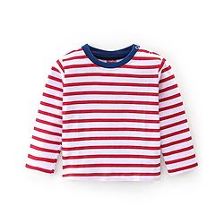 Babyhug Cotton Knit   Full Sleeves T-Shirts with Striped & Animal Print Pack of 7 - Blue Yellow & Red