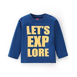 Babyhug Cotton Knit   Full Sleeves T-Shirts with Striped & Animal Print Pack of 7 - Blue Yellow & Red