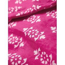 Babyhug Cotton Woven Full Sleeves Kurta Dhoti Set Floral Print - Pink
