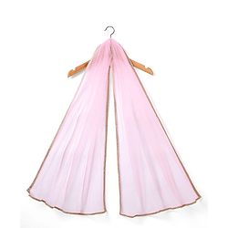 Babyhug Woven Sleeveless Floral Printed Kurta Gharara & Dupatta with Lace Detailing - Pink