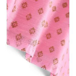 Babyhug Woven Sleeveless Floral Printed Kurta Gharara & Dupatta with Lace Detailing - Pink