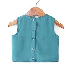 Babyhug Georgette Woven Sleeveless Sequinned Floral Embroidered Top & Palazzo Set with Lace Detailed  Shrug -  Teal Blue
