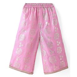 Babyhug Sleeveless Sequinned  Embroidered Top with Sharara & Dupatta Indowestern Set - Pink