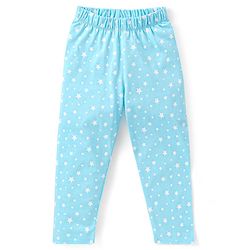 Babyhug Cotton Knit  Full Sleeves Night Suit  Star Print- Blue