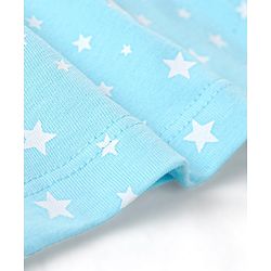 Babyhug Cotton Knit  Full Sleeves Night Suit  Star Print- Blue