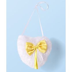 Babyhug Single Jersey Knit Full Sleeves Frocks With Stockings & Sling Bag Polka Dot Print - Mustard