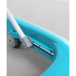 Babyhug Baby Walker with Parental Handle and Musical Toy Tray - Blue