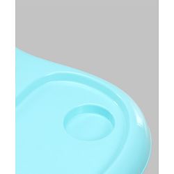 Babyhug Baby Walker with Parental Handle and Musical Toy Tray - Blue