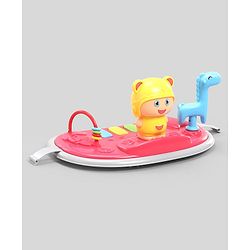 Babyhug Baby Walker with Parental Handle and Musical Toy Tray - Blue