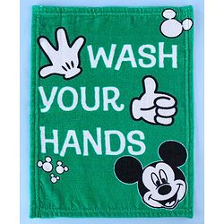 Babyhug Disney Terry Cotton Face Towel Mickey Mouse Print Pack of 2 - Multicolor