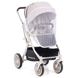 Babyhug Premium Stroller with Reversible Seat and Aluminium Frame - Grey