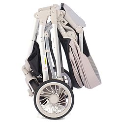 Babyhug Premium Stroller with Reversible Seat and Aluminium Frame - Grey