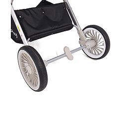 Babyhug Premium Stroller with Reversible Seat and Aluminium Frame - Grey