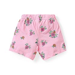 Babyhug Cotton Flutter Sleeves Night Suit With Unicorn And Floral  Print - Pink