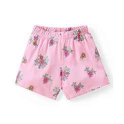 Babyhug Cotton Flutter Sleeves Night Suit With Unicorn And Floral  Print - Pink