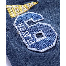 Babyhug Denim Full Length with Stretch Washed Distressed Jeans - Blue