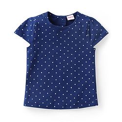 Babyhug Cotton Knit Dungaree and Half Sleeves Top Set Floral Print - Multicolor