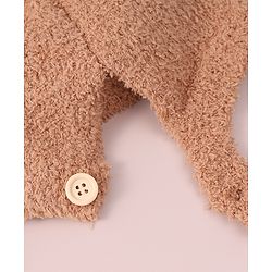 Babyhug Woollen Cap with Pom Pom - Brown