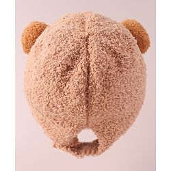 Babyhug Woollen Cap with Pom Pom - Brown