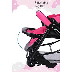 Babyhug Symphony Stroller With Reverisble Handle & Mosquito Net - Pink