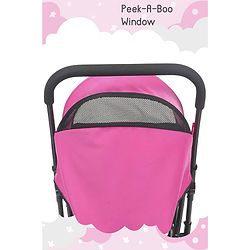 Babyhug Symphony Stroller With Reverisble Handle & Mosquito Net - Pink