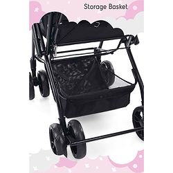 Babyhug Symphony Stroller With Reverisble Handle & Mosquito Net - Pink