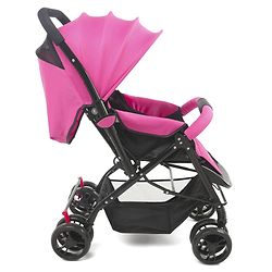 Babyhug Symphony Stroller With Reverisble Handle & Mosquito Net - Pink