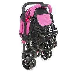 Babyhug Symphony Stroller With Reverisble Handle & Mosquito Net - Pink