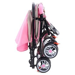 Babyhug Comfy Ride Stroller With Reversible Handle - Pink