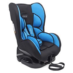 Babyhug Cruise Convertible Reclining Car Seat with Side Impact Protection - Blue & Black